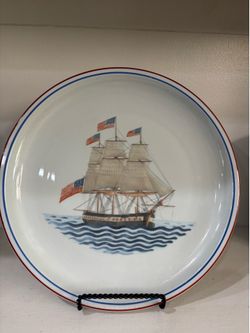 Mottahedeh our maritime heritage U.S. frigate constitution plate
