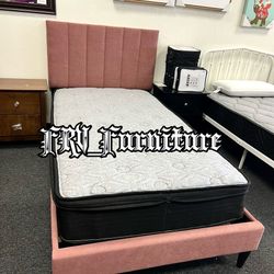 New Twin Bed Frame With Mattress  