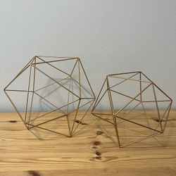 Copper Geometric Decor 