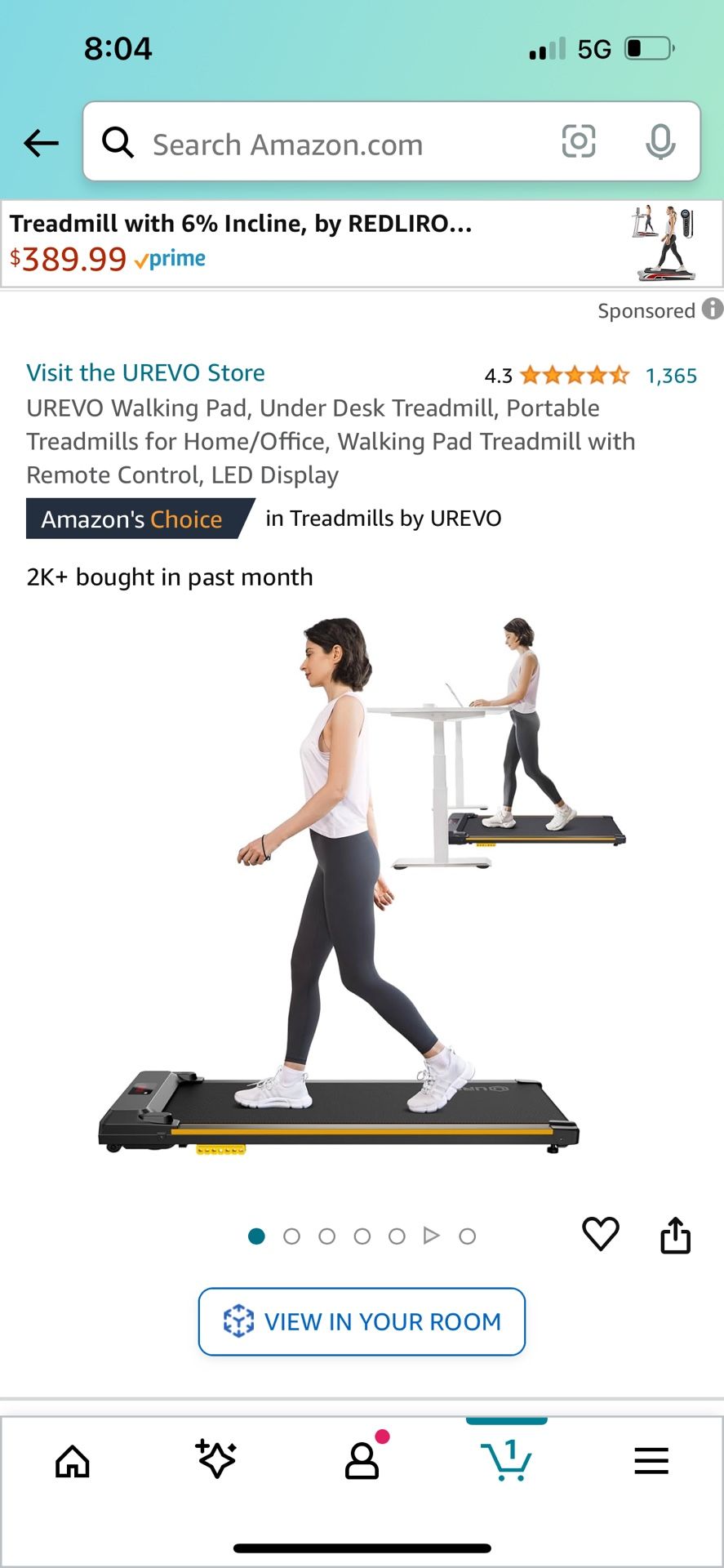 Walking Pad Treadmill (UTC Area)