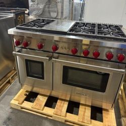 Wolf 48" Stainless Steel Full Gas Stove
