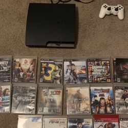 ps3 + games and controller