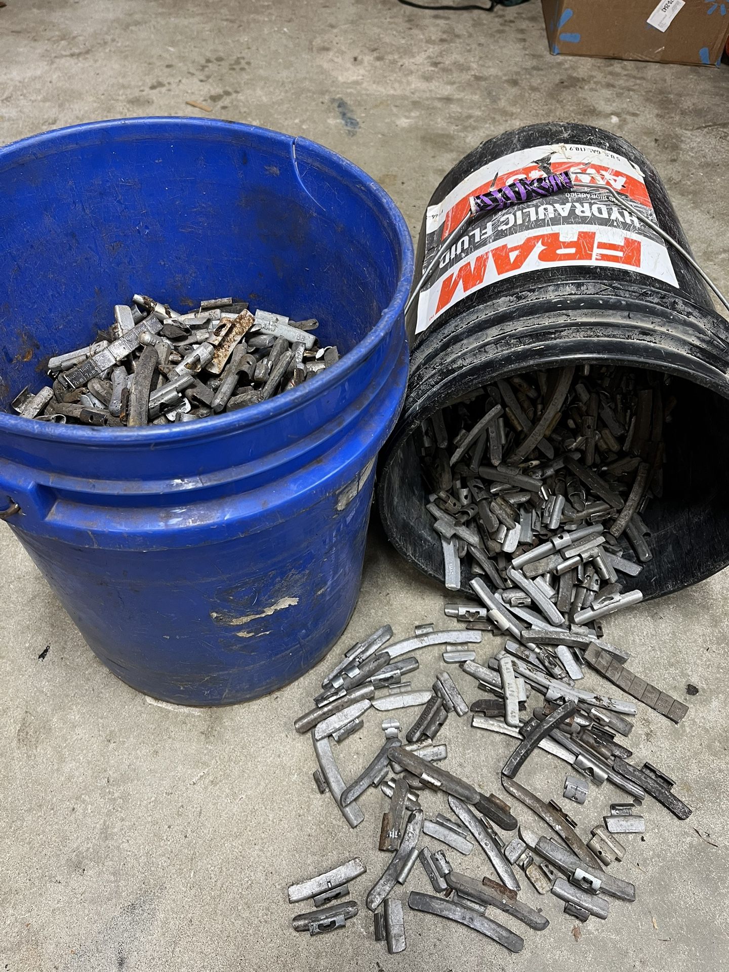 Used lead wheel weights at $1.50/lb