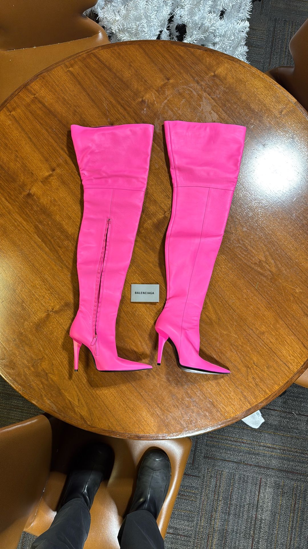 Balenciaga Pink Boots 