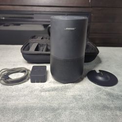 Bose - Portable Smart Speaker with built-in WiFi, Bluetooth, Google Assistant and Alexa Voice Control - Triple Black

