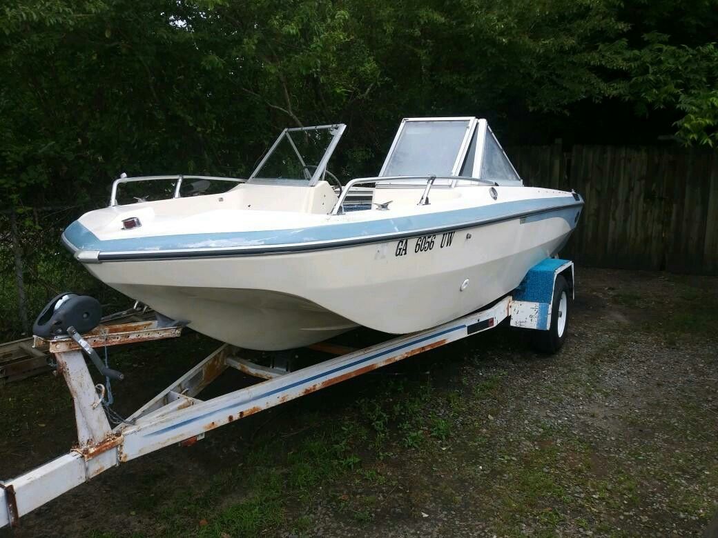 1979 Glastron boat with trailer 165 hp