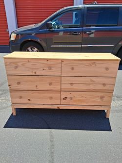 Solid wood dresser