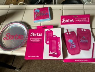Barbie Gift Boxes, Plates , Napkins