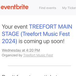 Channel Tres Friday Main Stage Tree fort Ticket