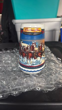 Budweiser 2002 Holiday Beer Stein