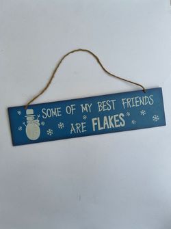 Christmas wooden wall hanging sign