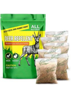 Deer Repellent Outdoor, Rabbits Repellent, Deer and Rabbit Repellents for Plant, Deer Repellant for Garden, Deers Deterrent for Yard, Keep Deers Away