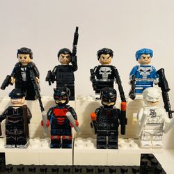 Daredevil X Punisher Minifigures Variations | New Custom LEGO Compatible Toys