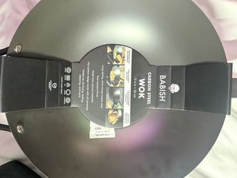 new Babish Carbon Steel Wok 12.6 in