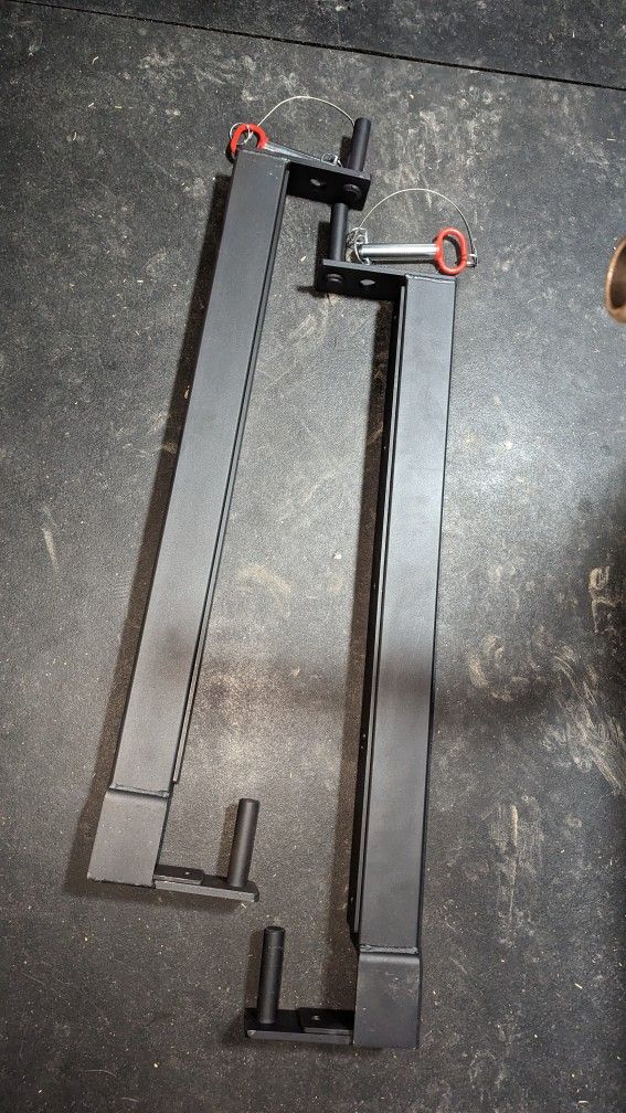 TITAN 36 Inch Flip Down Safety Bars 3x3 Rack 1 Inch