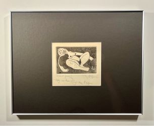 Vintage 1960s Tony Mafia Mother & Child Etching Signed Artist Proof