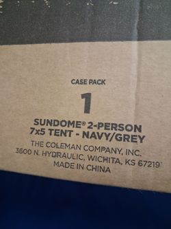 Coleman 2 person tent