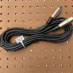 Microphone Cable 20 Feet Brand New 