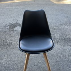 Chair with Leather Bottom Cushion 