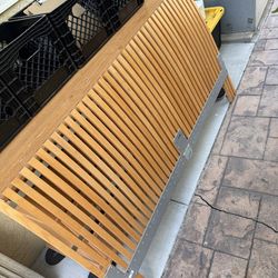 Wood Slatted Headboard - Queen Size