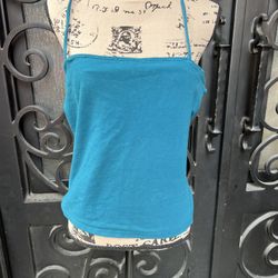Women’s Halter Style Top Extra Large Turquoise