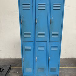 Metal Locker Cabinet With 6 Lockers 