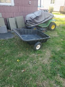 Tow Behind Dump Cart For Mower Or ATV
