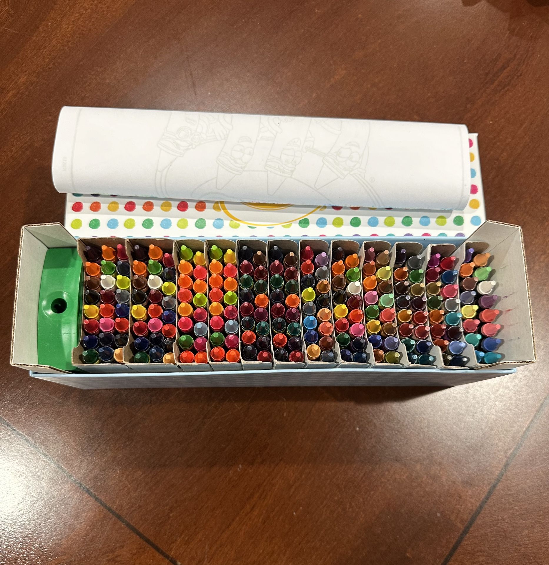 208 Crayola Crayons With Sharpener And Coloring Pages