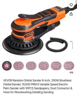 Random Orbital Sander 6-Inch, 350W