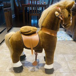 PonyCycle Ride-On Horse - Size 4 (Brown) 