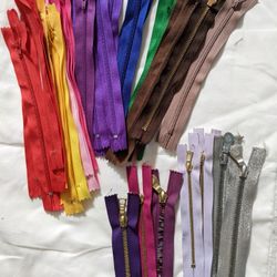 Variety Of Color Zippers