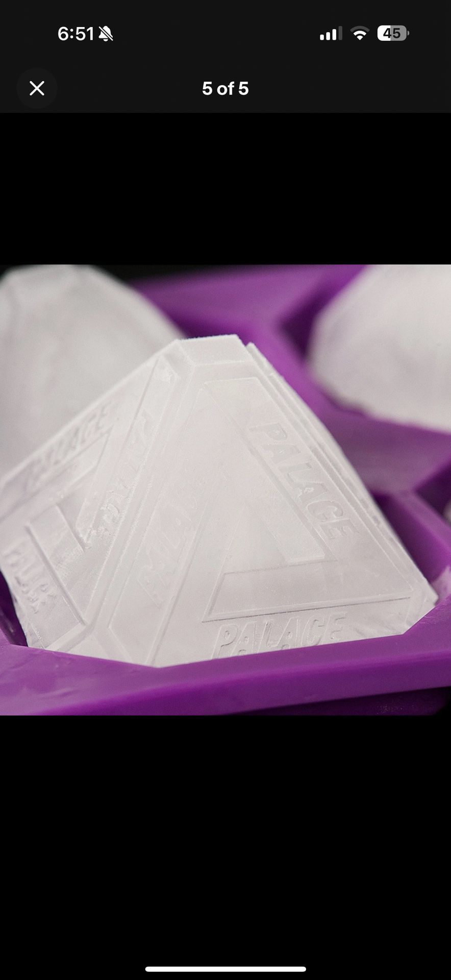 PALACE TRI FERG ICE CUBE TRAY PURPLE SILICONE AUTUMN 2025