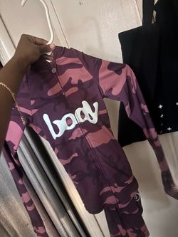 Body Camo Zip-Up Bodycon Dress