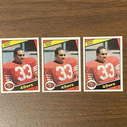 LOT OF 3 ROGER CRAIG 1984 TOPPS FOOTBALL ROOKIE CARDS NM # 353 SAN FRANCISCO 49ERS