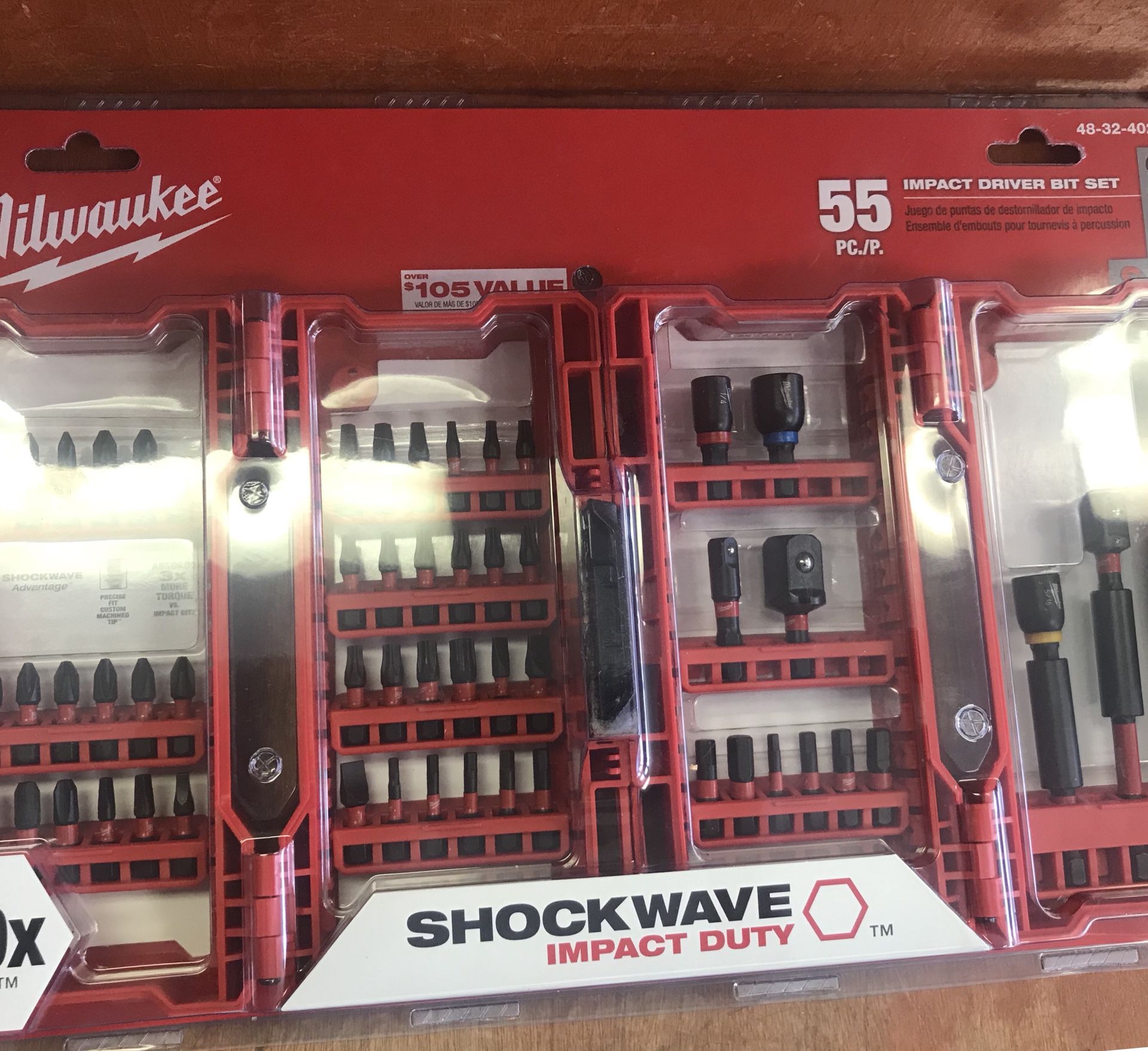 55 pc. Milwaukee shockwave impact duty driver bit set 48-32-4028 for Sale  in Waterbury, CT OfferUp