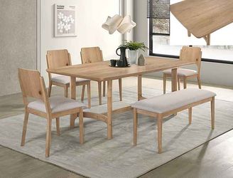 6 pc Modern Dining Table Set.
