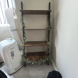 Shelf With Fake Plants