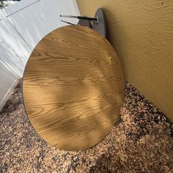 Round Wooden Table For Preschool Or Classroom