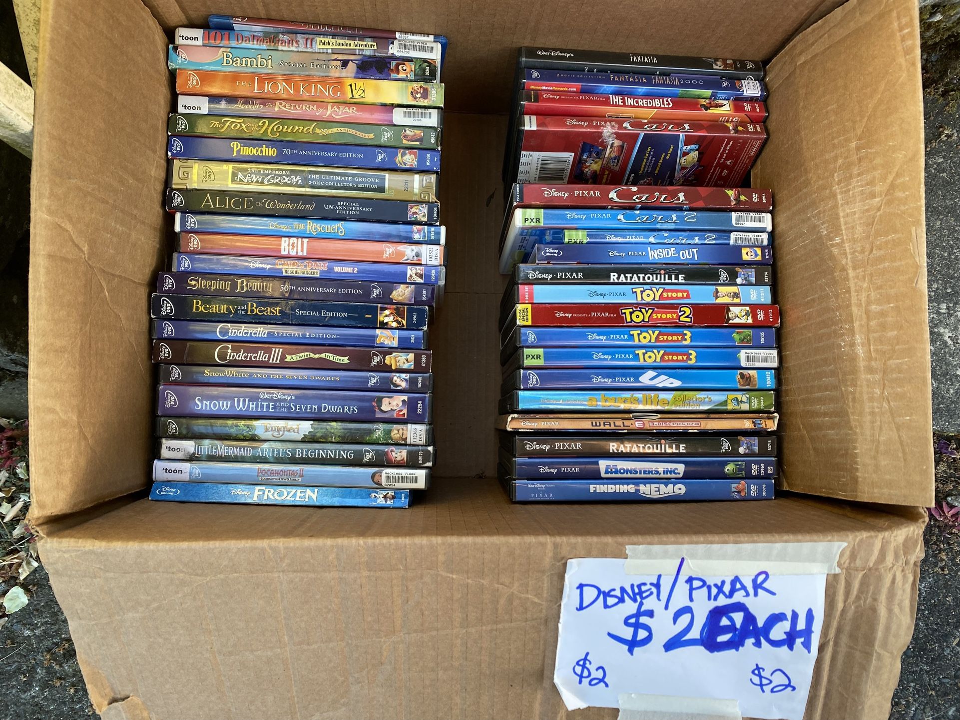 DVDs - Disney Pixar Simpsons Star Wars