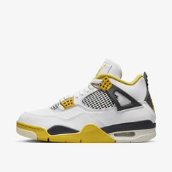 New Air Jordan 4 Retro 'Vivid Sulfur' Size 9 Mens