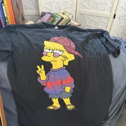 LARGE Cool Lisa T Shirt The Simpsons 