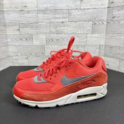 Nike Air Max 90 Max Orange/Cool Grey-White 325213-801 Wmn Sz 9 Old School 