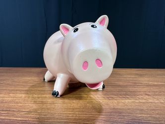 Disney Store Toy Story Hamm Ceramic Piggy Bank With Cork Stopper w/ Box