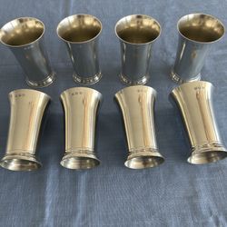 John Somers Pewter - Set of Eight Beer Mugs