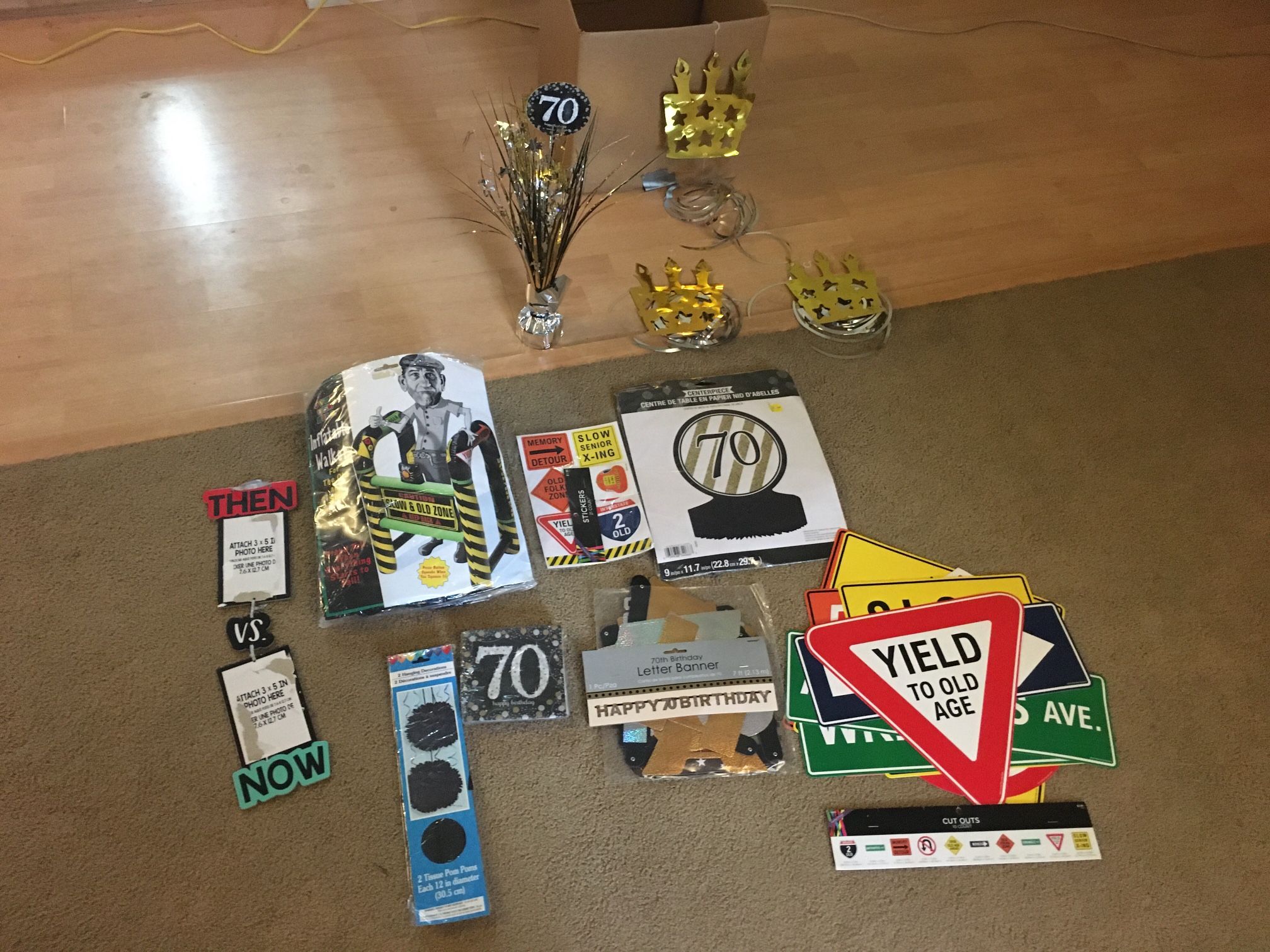 70th Birthday Party Decorating Kit