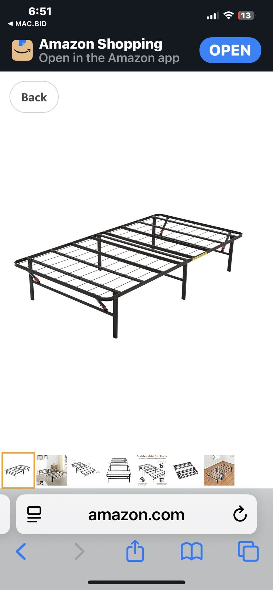 TWIN BED FRAME NEW IN BOX
