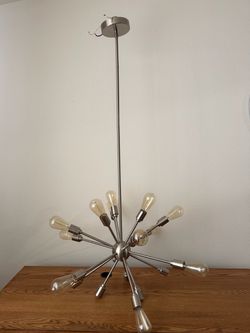 Sputnik Chandelier Brushed Nickel 12-Light