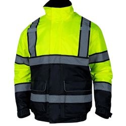 VENDACE
 Hi Vis Reflective Safety Winter Jackets Polar Fleece Lining ANSI Class 3 High Visibility Jacket(Yellow Xl)
