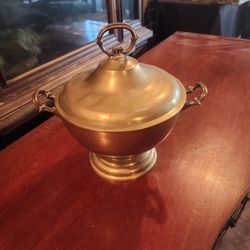 Vintage Brass Bowl With 498th TMG Engraving