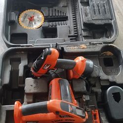 Black And Decker Drill/Saw Combo With Battery, Charger & Hardcase